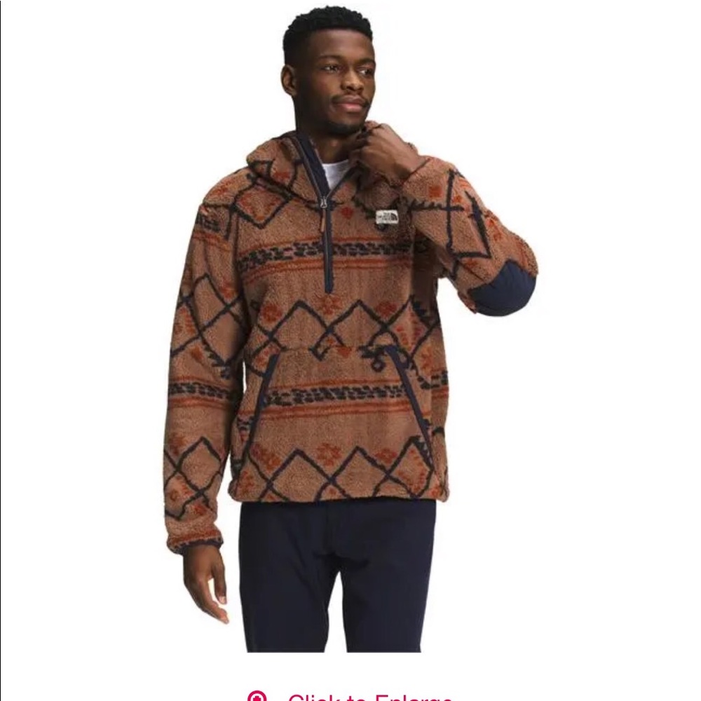 North face fleece hoodie